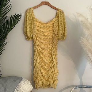 Sweet, yellow floral dress from Nordstom